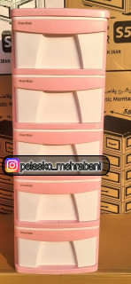 فایل پلاستیکی_فایل کشویی ۵ طبقه ۴۰×۵۰×۱۱۹