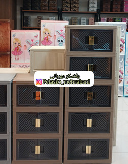 خرید کابینت تاشوی پلاستیکی ۴ طبقه